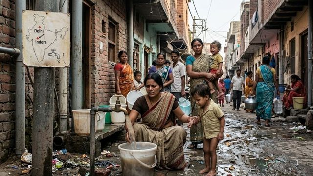 दिल्ली के करावल नगर में दूषित पानी से बीमारी का खतरा बढ़ा, इंदौर जैसी स्थिति की आशंका
