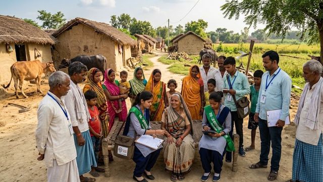 देवरिया में स्व-जनगणना अभियान ने पकड़ी रफ्तार, गांव-गांव पहुंच रही टीम
