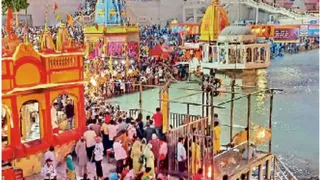 हरिद्वार स्थित हरकी पैड़ी।