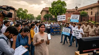 नीट यूजी 2026 परीक्षा रद कैसे हुई। तस्वीर- एआई जनरेटेड