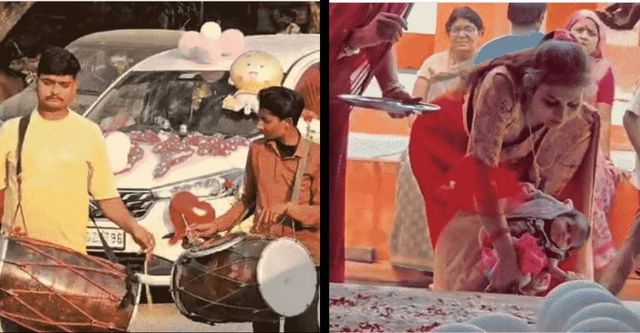 हमीरपुर में अस्पताल से डीजे और 11 गाड़ियों के काफिले के साथ घर आई नन्ही परी, दादा-दादी ने उपहार में दी FD
