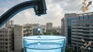 गुरुग्राम नगर निगम ने बढ़ा दिया वाटर टैक्स। फोटो: एआई जनरेटेड
