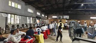 मतगणना केंद्र की तस्वीर। जागरण