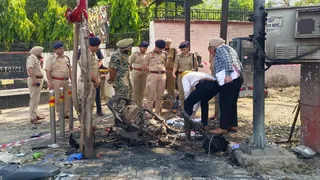 धमाके के बाद जांच के लिए पहुंचे पंजाब डीजीपी गौरव यादव। (फाइल फोटो)
