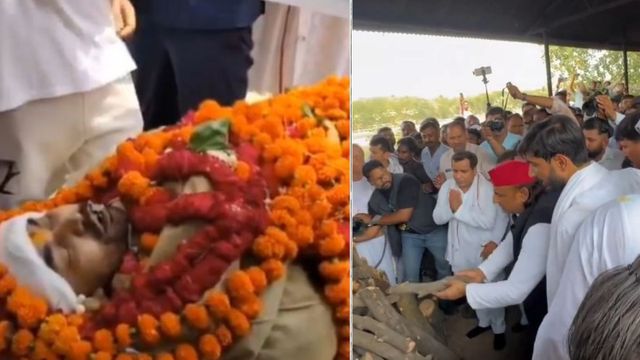 मुलायम के बेटे प्रतीक पंचतत्व में विलीन, अखिलेश ने भाई की चिता पर रखी लकड़ी; अपर्णा के पिता ने दी मुखाग्नि