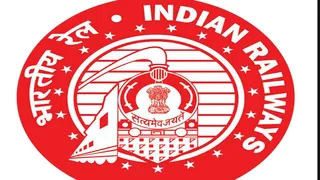 भारतीय रेलवे का नया लोगो।