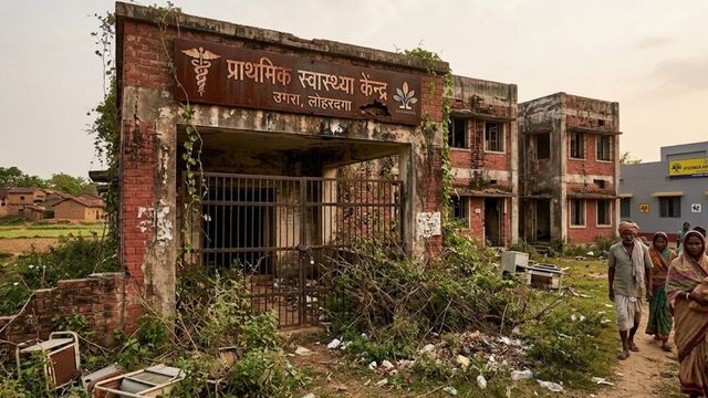 लोहरदगा: 14 साल से बंद उगरा पीएचसी बना खंडहर, करोड़ों की लागत बेकार; इलाज को भटक रहे ग्रामीण।
