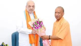 सीएम योगी ने अमित शाह से की मुलाकात।