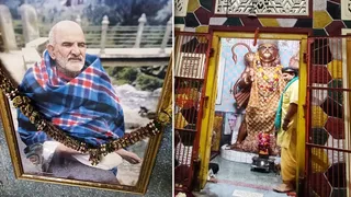 बिहारीपुर हनुमान गली स्थित प्राचीन श्री हनुमान मंदिर और मंदिर में विराजमान बाबा नीब करौरी