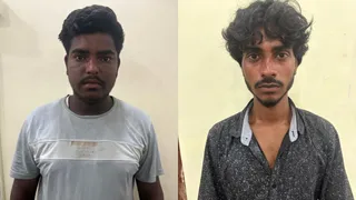 गिरफ्तार हसन रजा और वहाब अंसारी। (जागरण)