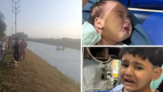 शनिवार को क महिला ने दो बच्चों के संग इसी शक्तिनहर में छलांग लगाई थी।