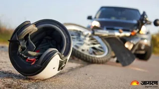 अज्ञात वाहन की टक्कर से बाइक सवार दो युवकों की मौत। फाइल फोटो