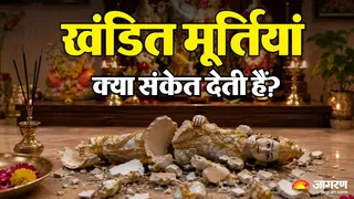 भगवान की मूर्ति टूटने के संकेत (AI-Generated Image)