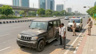 कार में मिला शव। तस्वीर- एआई जनरेटेड