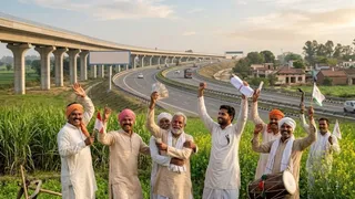 यमुना एक्सप्रेसवे के लिए जमीन अधिग्रहण से प्रभावित किसानों को अतिरिक्त मुआवजे का इंतजार खत्म हो रहा है। इमेज एआई