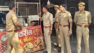 माैके पर पहुंची मुजफ्फरनगर पुलिस।