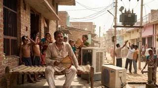 आरा में भीषण गर्मी के बीच बिजली संकट गहराया, ओवरलोडिंग से ठप पड़े एसी-कूलर (AI Generated Image)