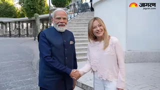 प्रधानमंत्री नरेंद्र मोदी और इटली की प्रधानमंत्री जियोर्जिया मेलोनी। (सोर्स - पीटीआई)