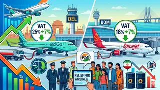 दिल्ली और महाराष्ट्री सरकारों ने जैट फ्यूल पर वैट कम करने का फैसला लिया। फोटो: एआई जनरेटेड