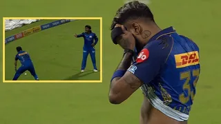 MI के प्लेयर्स की एक गलती देख कप्तान Hardik छिपाते दिखे अपना चेहरा