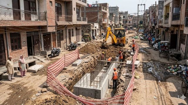 पूर्वी दिल्ली के अमर विहार में नाला निर्माण शुरू, सालों पुरानी जलभराव की समस्या से मिलेगी निजात

