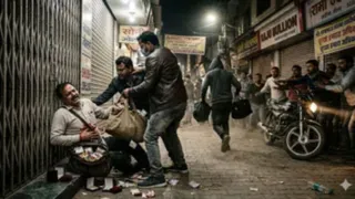पटना में लूट। ग्राफिक्स एआई जनरेटेड