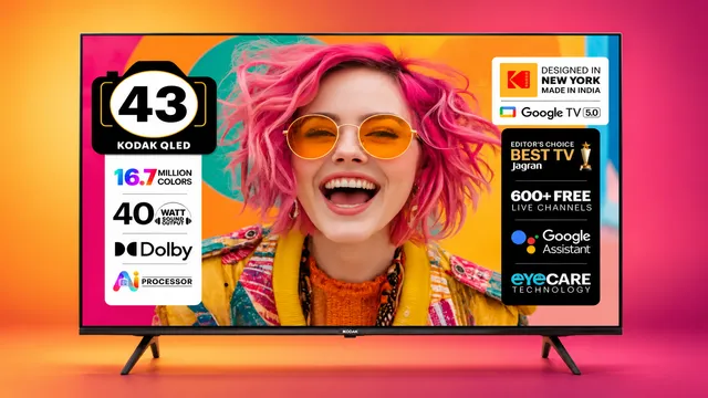  भारत में लॉन्च हुए Kodak के नए QLED Google TV मॉडल्स, शुरुआती कीमत 10,999 रुपये