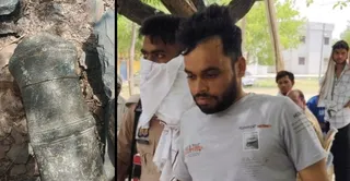 तोप के आगे के हिस्से में चली आरी और पुलिस गिरफ्त में चोर। जागरण