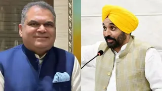 संजीव अरोड़ा व सीएम भगवंत मान।