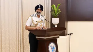 भारतीय वायुसेना के प्रमुख एयर चीफ मार्शल ए.पी. सिंह। (X- @IAF_MCC)