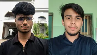 रिषु कुमार और सक्षम राज।