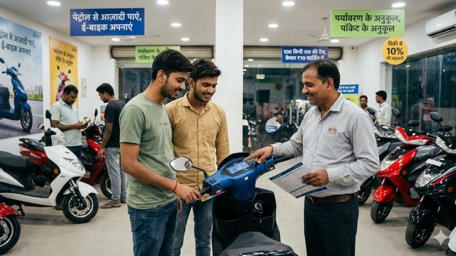 पेट्रोल-डीजल महंगा होने से कौशांबी में बढ़ी ई-बाइकों की मांग, 10% बिक्री में उछाल