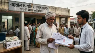 फर्जी डॉक्यूमेंट से बैनामा कर 1.46 लाख की ठगी। AI जेनेरेटेड फोटो