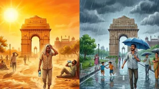 दिल्ली वेदर की एआई जेनरेटेड सांकेतिक तस्वीर