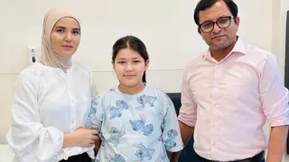 किर्गिस्तान की 12 साल की बच्ची का एशियन इंस्टीट्यूट ऑफ मेडिकल साइंसेज में सफल इलाज किया गया।