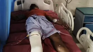 घायल का चल रहा इलाज। (जागरण)