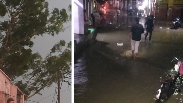 हाथरस में तूफान की तबाही, आंधी-बारिश ने बिजली पर कहर ढहाया, तापमान गिरने से लोगों ने ली राहत की सांस
