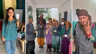हिमाचल पंचायत चुनाव के लिए युवा से लेकर बुजुर्गों में उत्साह दिखा।