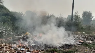 गाजियाबाद की हवा खराब।