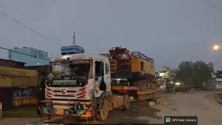 भारी वाहनों के आवागमन में परेशानी। फोटो जागरण