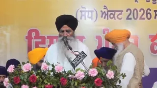 पंथक सम्मेलन में संबोधन करते हुए एसजीपीसी अध्यक्ष एडवोकेट हरजिंदर सिंह धामी।