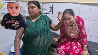 इंसेट में मृत बच्चा और अस्पताल में उसकी मां। जागरण्