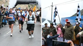 चमोली जिले के नीति घाटी में ‘नीति एक्सट्रीम अल्ट्रा रन’ का कैबिनेट मंत्री एवं जनपद प्रभारी मंत्री भरत सिंह चौधरी ने फ्लैग ऑफ कर शुभारंभ किया।