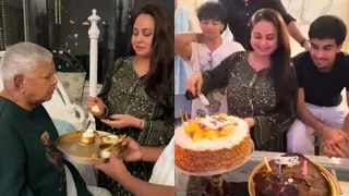पिता लालू यादव के साथ रोहिणी ने मनाया बर्थडे। (सोशल मीडिया)