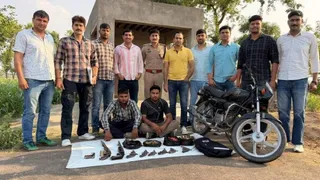 जींद में दो कुख्यात अपराधी गिरफ्तार। फोटो जागरण