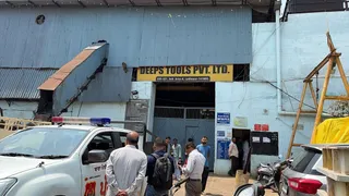 लुधियाना में फैक्ट्री, जहां गैस लीक होने से दो मजदूरों की मौत हो गई।
