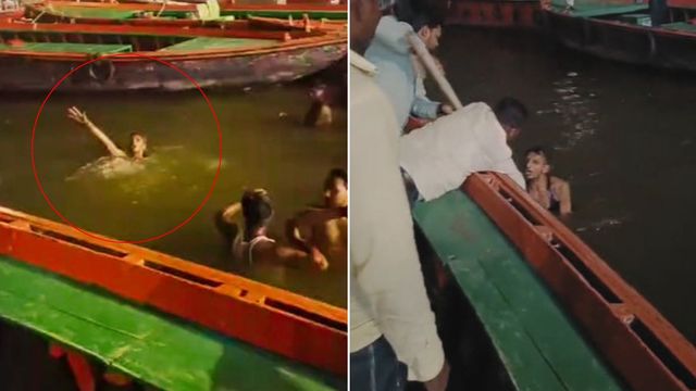 वाराणसी में देवदूत बने मल्लाह, दशाश्वमेध घाट पर गंगा में डूब रहे युवक की नाविकों ने बचाई जान
