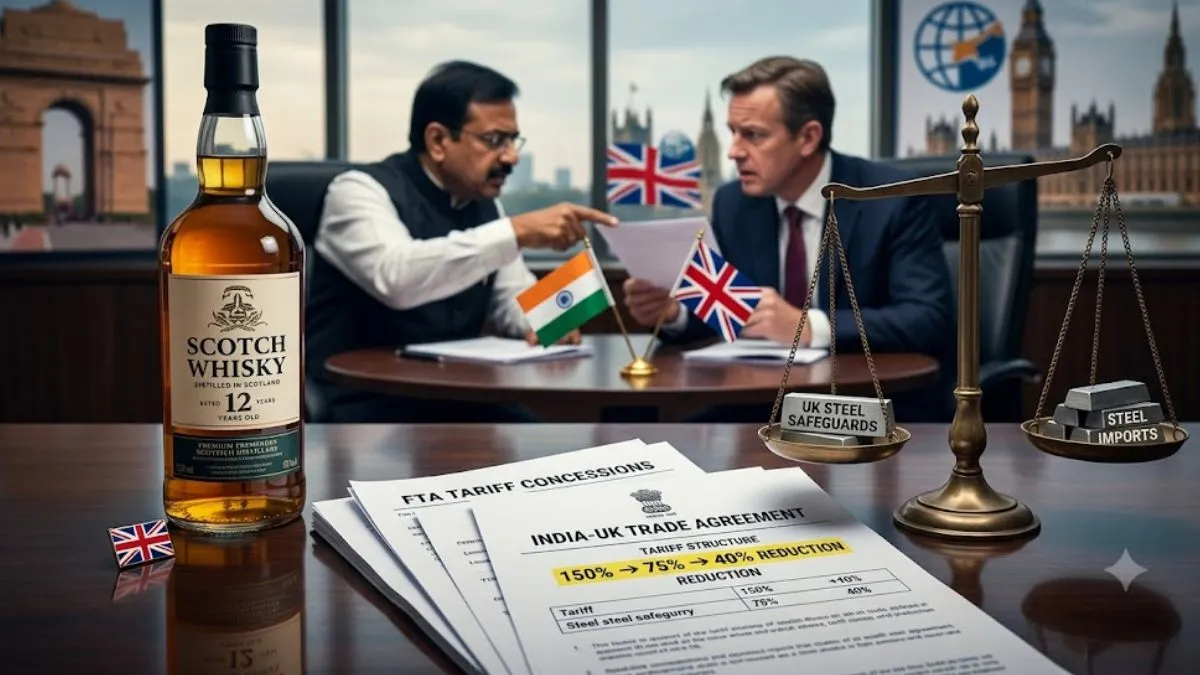 भारत ब्रिटेन के साथ FTA के तहत स्कॉच व्हिस्की पर टैरिफ छूट पर पुनर्विचार कर सकता है