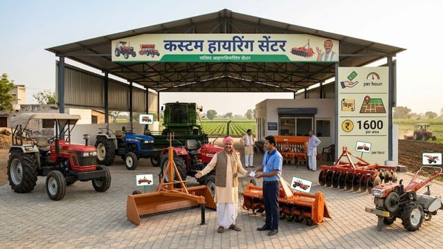 किसानों के लिए खुशखबरी: कस्टम हायरिंग सेंटर से किराए पर पाएं कृषि यंत्र, ₹1600 प्रति बीघा रेट
