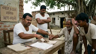 बिहार में सूदखोरों का आतंक। फोटो एआई जनरेटेड